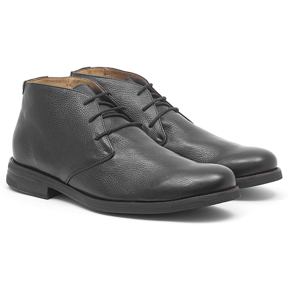 Bota Masculina Couro Chukka Santiago Preta