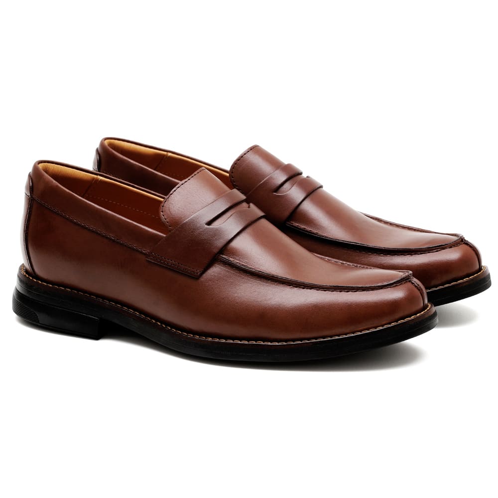 Sapato Social Masculino Loafer São Paulo Havana