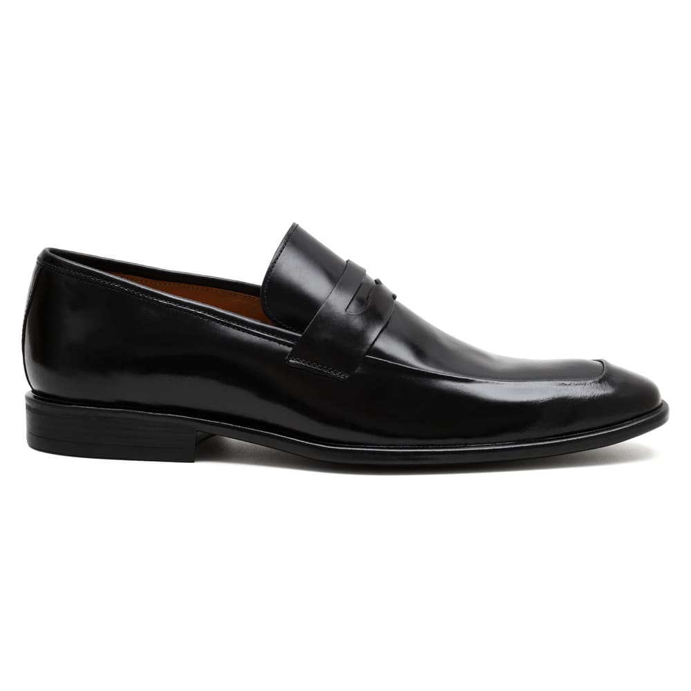 Sapato Social Masculino Loafer Solado de Borracha Preto Milão 3