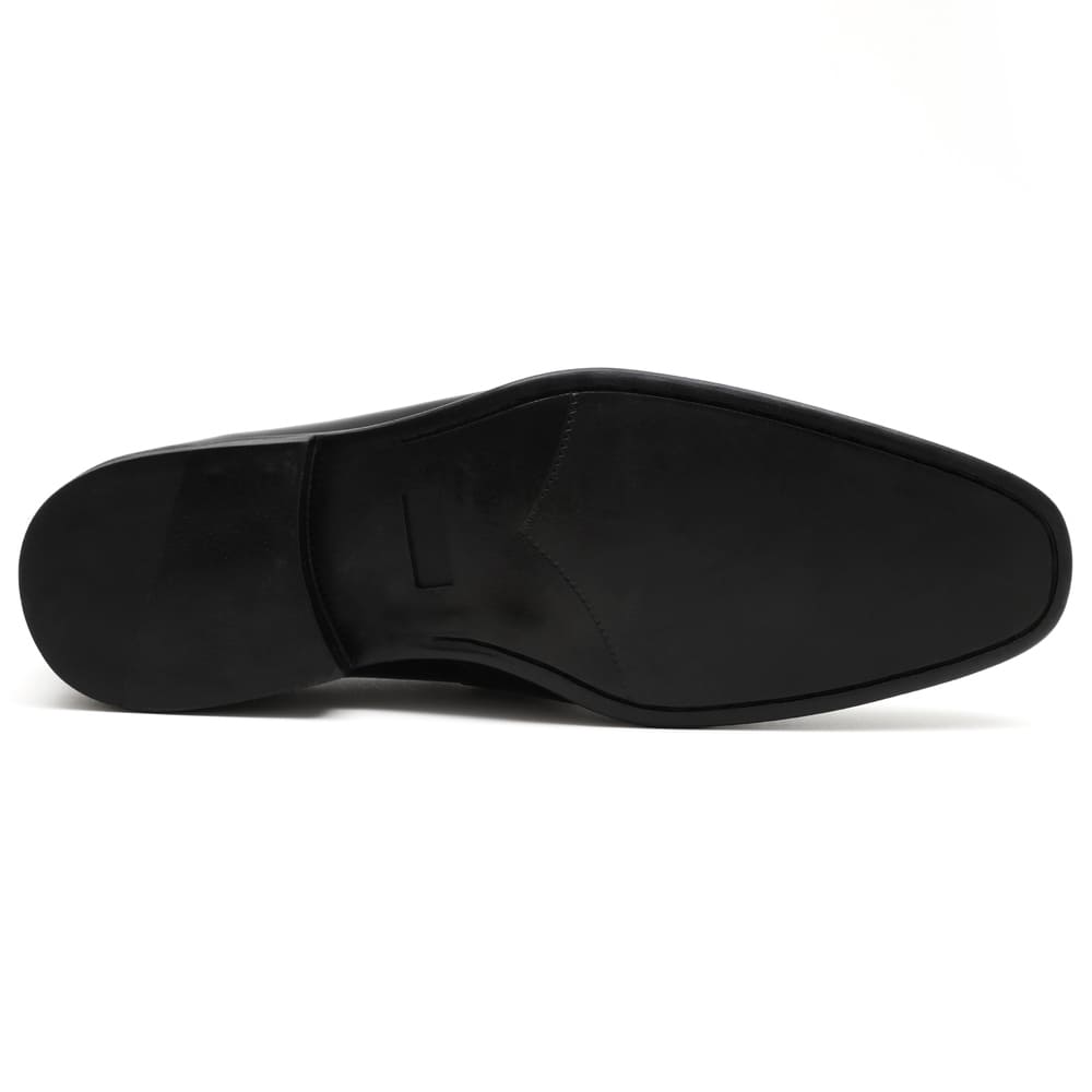 Sapato Social Masculino Loafer Solado de Borracha Preto Milão 5