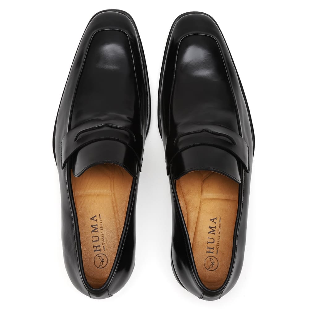 Sapato Social Masculino Loafer Solado de Borracha Preto Milão 4