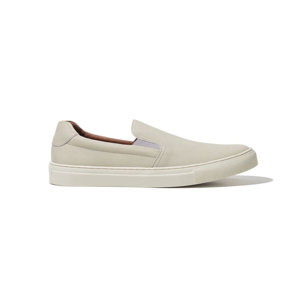 Tênis Slip On Masculino Couro Pinheiros Bege 2