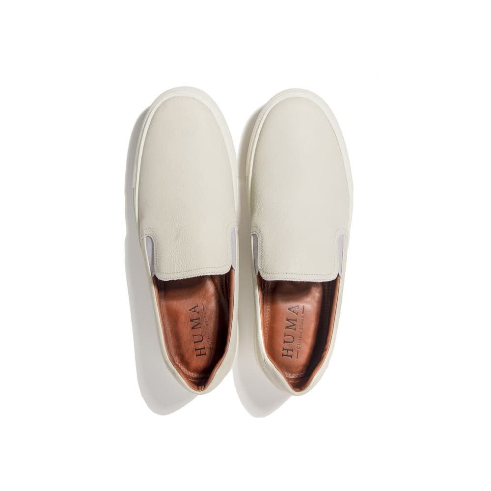 Tênis Slip On Masculino Couro Pinheiros Bege 3