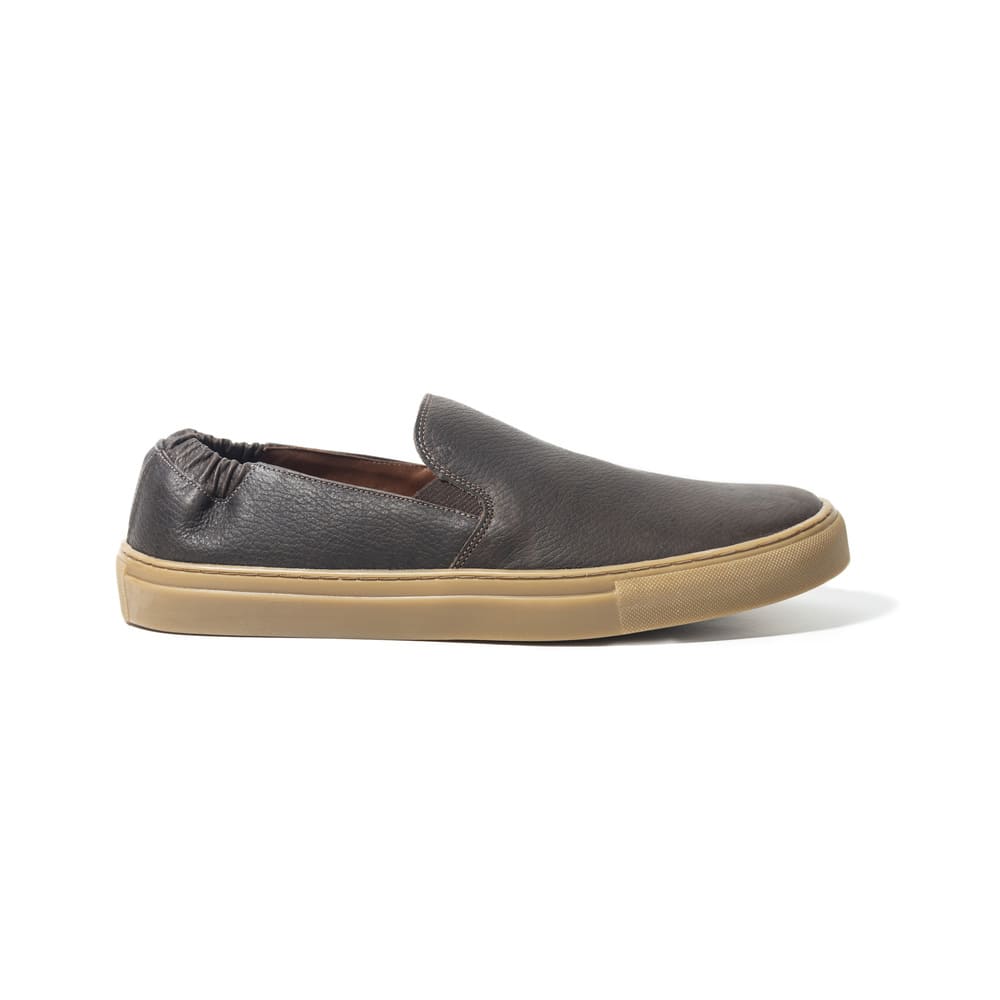 Tênis Slip On Masculino Couro Pinheiros Café 2