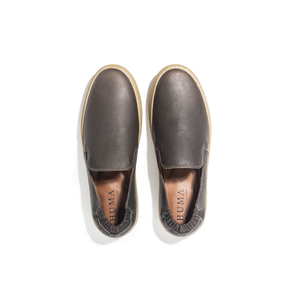 Tênis Slip On Masculino Couro Pinheiros Café 3