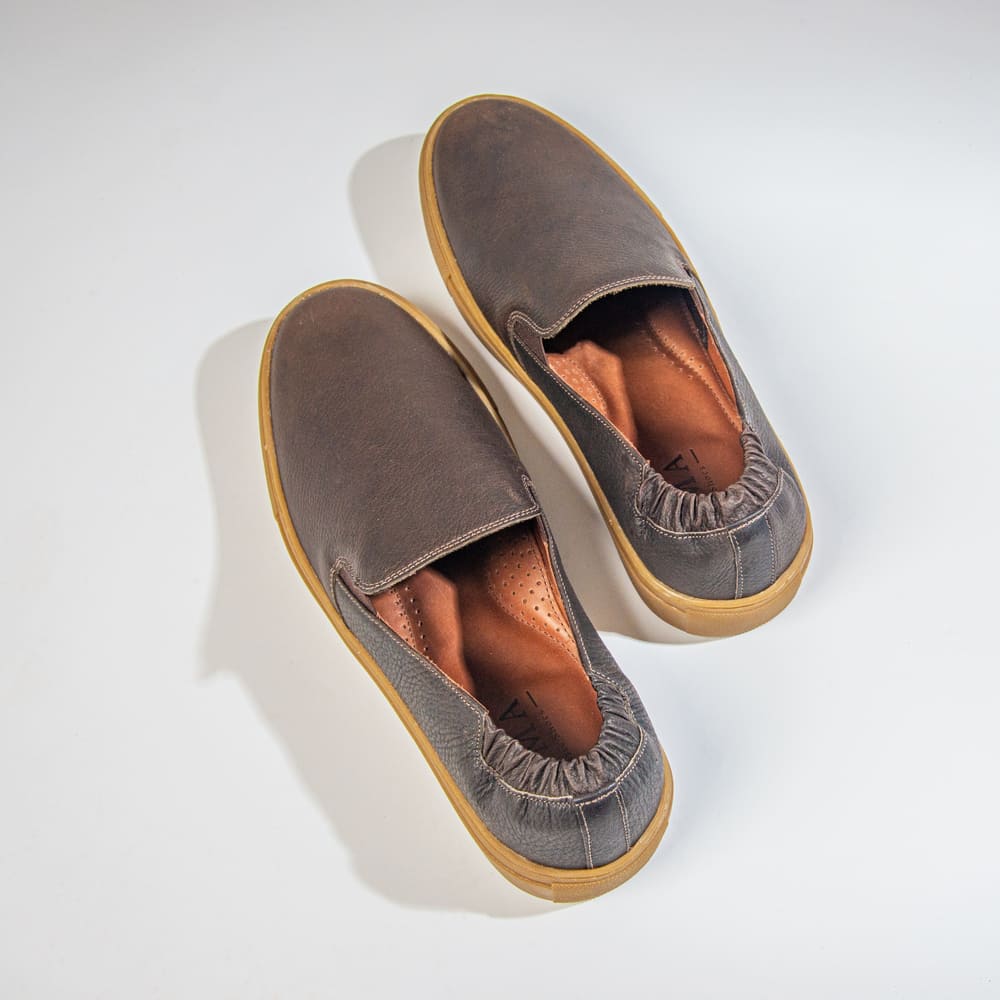 Tênis Slip On Masculino Couro Pinheiros Café 7